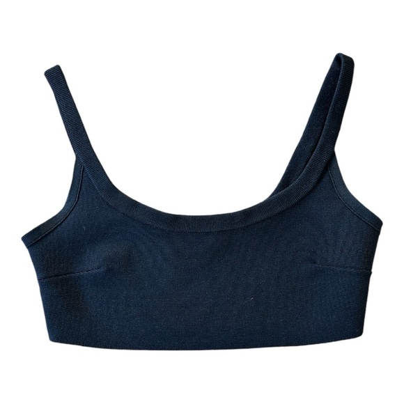 Aritzia Babaton Ribbed Midi Skirt with Crop Top Set - Picture 2 of 6